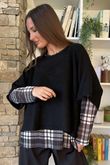 Bobby Mesh Layering Top Tartan 2 Black 